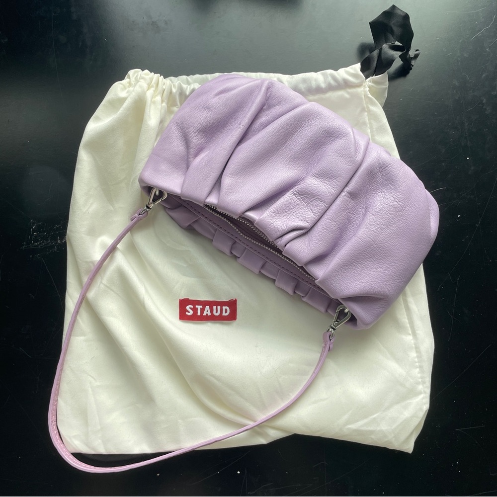 STAUD Lavender Leather Women's Bag
